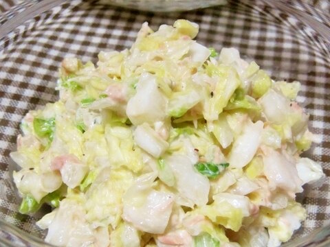 ツナマヨ☆白菜サラダ【砂糖もみで】